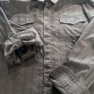 Structure Long Sleeve Button Up